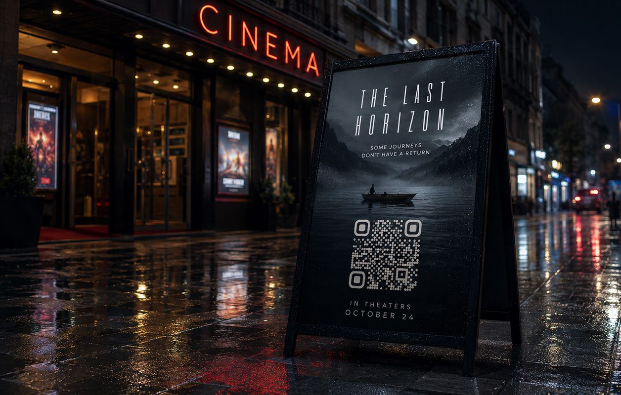 Vlastní QR kód na pouličním plakátu